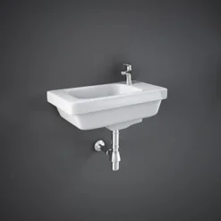 RAK Resort Wall Hung Small Cloakroom Basin 450mm