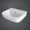 RAK Series 600 Wall Hung Cloakroom Hand Basin - 2 Tap Hole