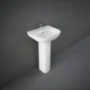 RAK Tonique 450mm 1 Tap Hole Basin with Full Pedestal
