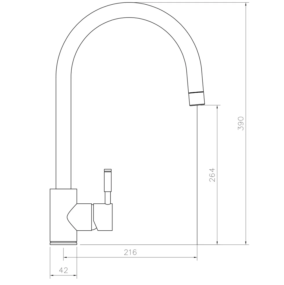 Rangemaster Aquatrend Single Lever Kitchen Mixer Tap