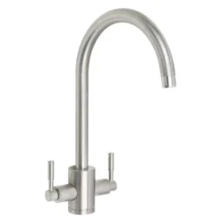 Rangemaster Aquatrend Twin Lever Kitchen Sink Mixer Tap