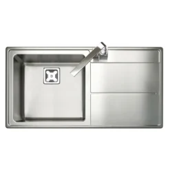 Rangemaster Arlington 1 Bowl Stainless Steel Sink & Waste Kit - 985 x 508mm