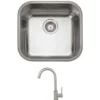 Rangemaster Atlantic Classic Single Bowl Undermount Stainless Steel Sink & Vellamo Revolve Monobloc Mixer Tap