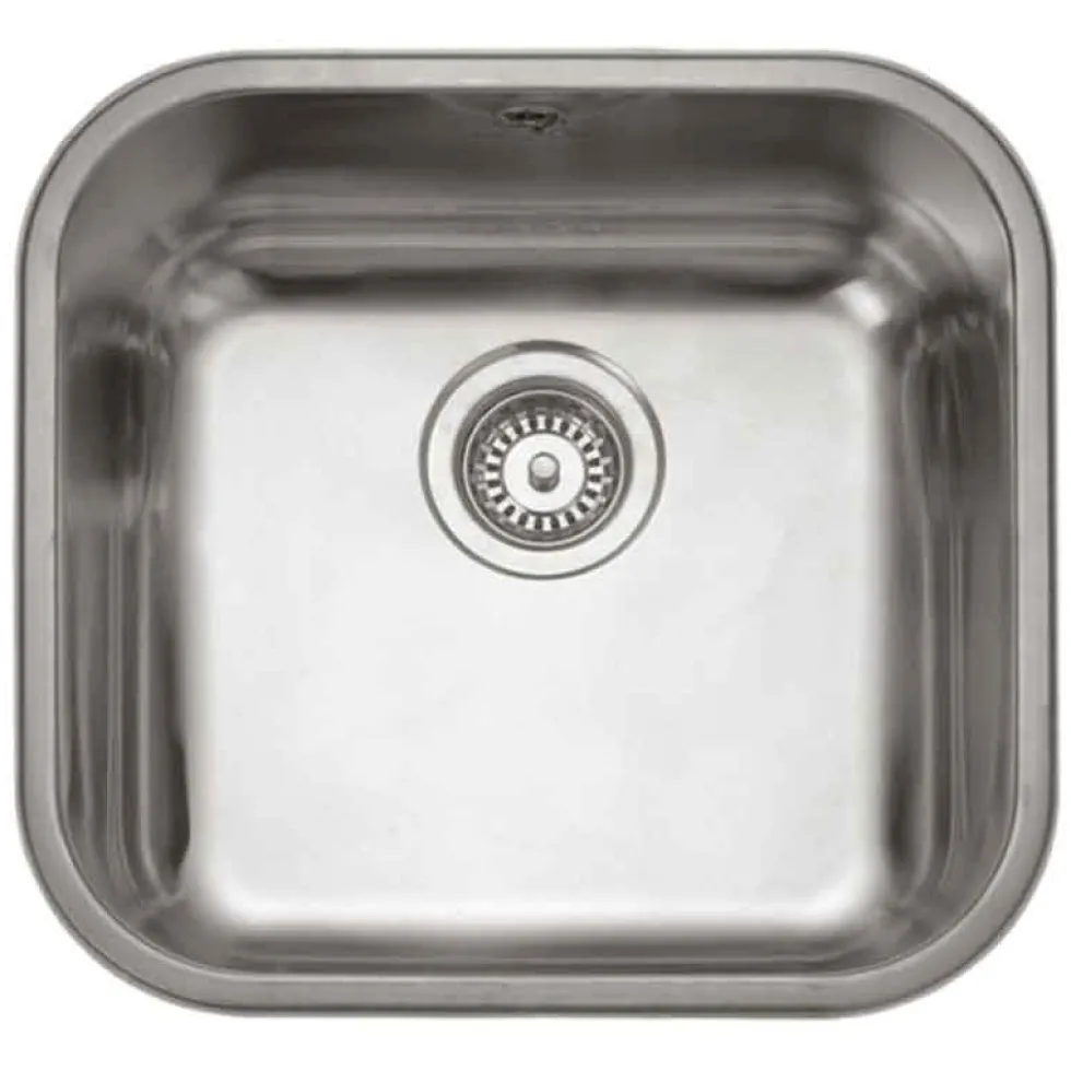 Rangemaster Atlantic Classic Single Bowl Undermount Stainless Steel Sink & Vellamo Revolve Monobloc Mixer Tap