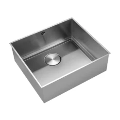 Rangemaster Baseline 1 Bowl Undermount Polished Stainless Steel Sink & Waste - 520 x 460mm
