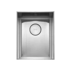 Rangemaster Baseline 1 Bowl Undermount Polished Stainless Steel Sink & Waste -  360 x 460mm           