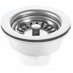 Rangemaster Classic Belfast 1 Bowl White Fireclay Ceramic Sink & Waste and Butler & Rose Carlton Traditional Kitchen Bridge Mixer - Lever Handles