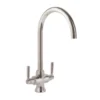 Rangemaster Cruciform Monobloc Kitchen Sink Mixer Tap - Brushed Nickel