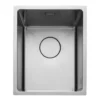 Rangemaster Cubix 1 Bowl Stainless Steel Inset/Undermount Sink & Waste Kit - 360 x 440mm