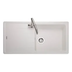 Rangemaster Elements 1 Bowl Igneous Granite Composite Kitchen Sink & Waste Kit - 1000 x 500mm