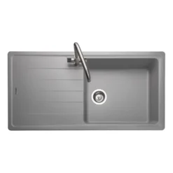 Rangemaster Elements 1 Bowl Igneous Granite Composite Kitchen Sink & Waste Kit - 1000 x 500mm