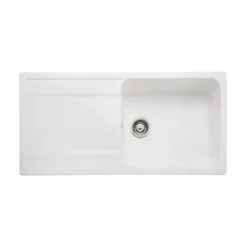 Rangemaster Loa 1 Bowl Igneous Granite Kitchen Sink with Reversible Drainer & Waste Kit - 1000 x 500mm