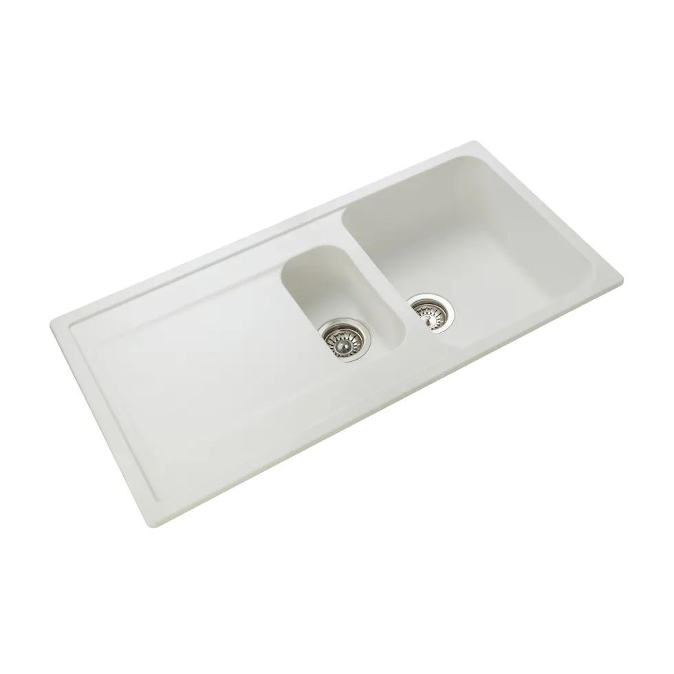 Rangemaster Loa 1.5 Bowl Igneous Granite Kitchen Sink with Reversible Drainer & Waste Kit - 1000 x 500mm
