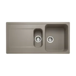 Rangemaster Loa 1.5 Bowl Igneous Granite Kitchen Sink with Reversible Drainer & Waste Kit - 1000 x 500mm