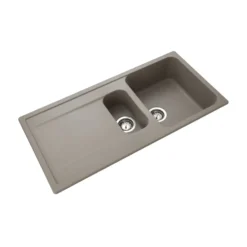 Rangemaster Loa 1.5 Bowl Igneous Granite Kitchen Sink with Reversible Drainer & Waste Kit - 1000 x 500mm