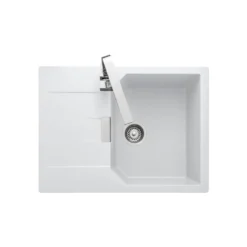 Rangemaster Mayon Ultra Compact 1 Bowl Igneous Granite Kitchen sink & Waste Kit with Reversible Drainer - 690 x 510mm