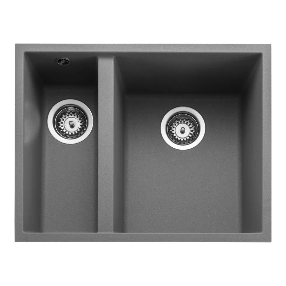 Rangemaster Oridian Undermount 1.5 Bowl Igneous Granite Composite Kitchen Sink & Waste Kit - 560 x 440mm