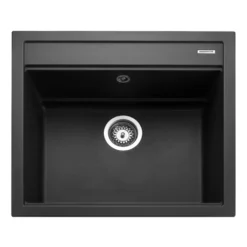 Rangemaster Prato Inset 1 Bowl Igneous Granite Composite Kitchen Sink & Waste Kit - 570 x 510mm