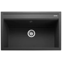 Rangemaster Prato Inset 1 Bowl Igneous Granite Composite Kitchen Sink & Waste Kit - 790 x 510mm