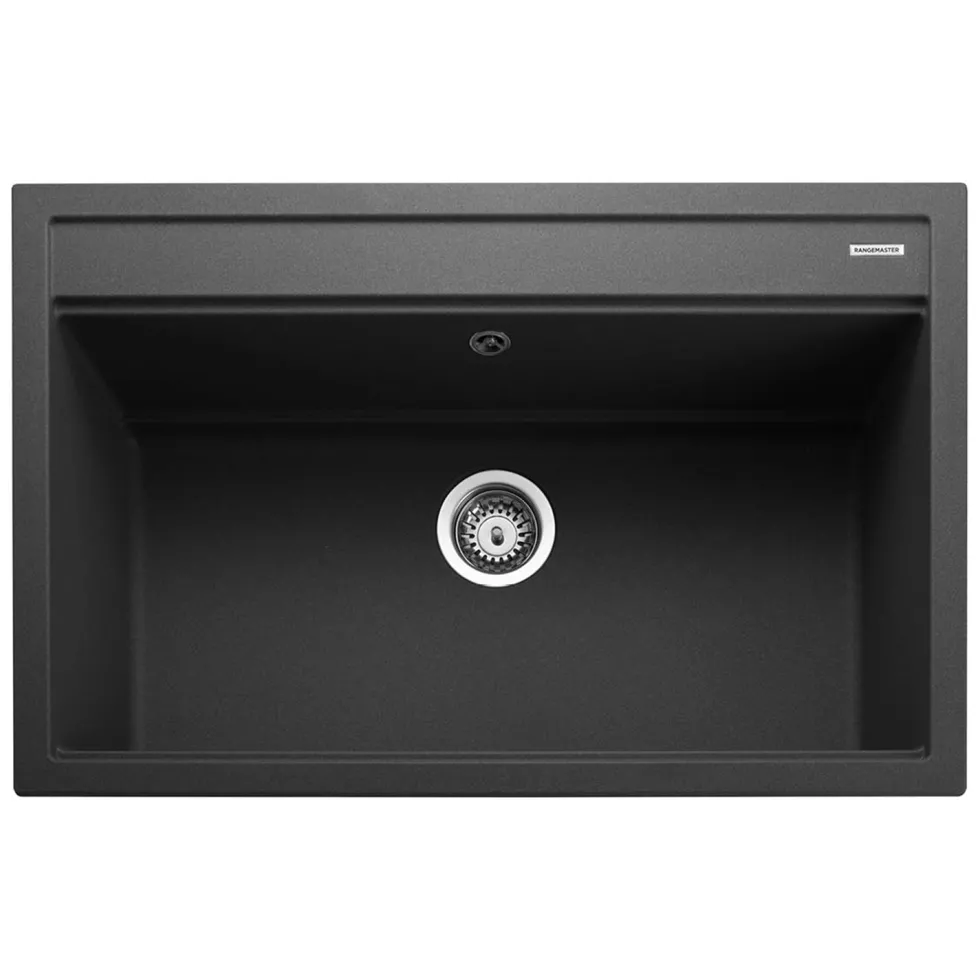 Rangemaster Prato Inset 1 Bowl Igneous Granite Composite Kitchen Sink & Waste Kit - 790 x 510mm
