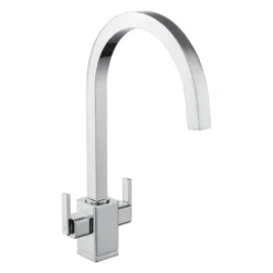 Rangemaster Quadrant Twin Lever Monobloc Kitchen Mixer Tap