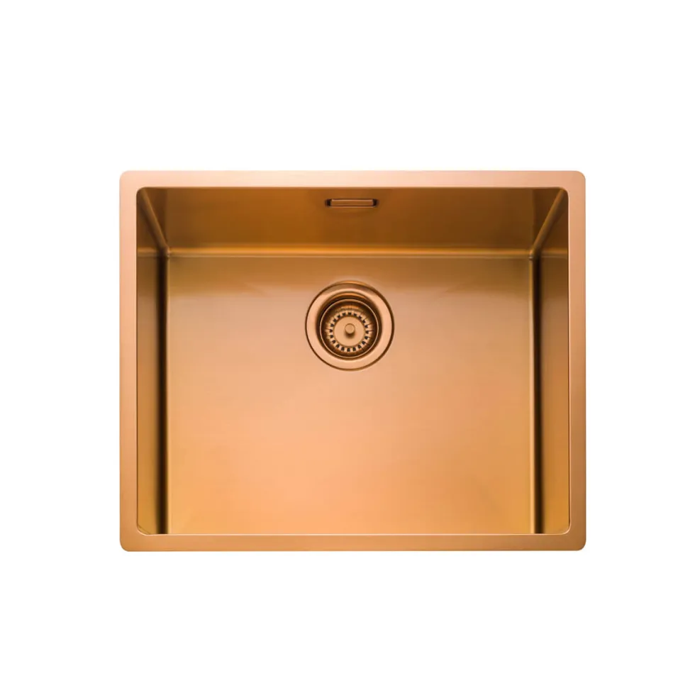 Rangemaster Spectra 1 Bowl Inset or Undermount Stainless Steel Kitchen Sink & Waste - 540 x 440mm