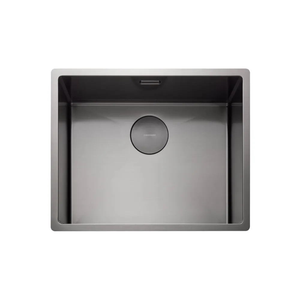 Rangemaster Spectra 1 Bowl Inset or Undermount Stainless Steel Kitchen Sink & Waste - 540 x 440mm