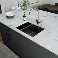 Rangemaster Spectra 1.5 Bowl Inset or Undermount Stainless Steel Kitchen Sink & Waste - 555 x 440mm