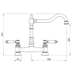 Rangemaster Waverley Bridge Kitchen Mixer Tap