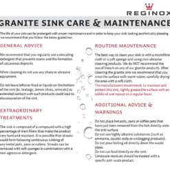 Reginox Amsterdam 1.5 Bowl Granite Composite Kitchen Sink & Waste Kit with Reversible Drainer - 1000 x 500mm