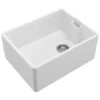 Reginox Contemporary White Ceramic Belfast Kitchen Sink - 595 x 455mm