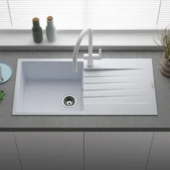 Reginox Harlem 1 Bowl Granite Composite Kitchen Sink & Waste Kit - 1000 x 500mm
