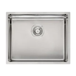 Reginox Houston 50x40 Single Bowl Stainless Steel Inset / Undermount Kitchen Sink & Waste Kit - 540 x 440mm