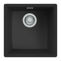 Reginox Multa 40 Single Bowl Granite Composite Inset / Undermount Kitchen Sink & Waste - 456 x 456mm