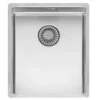 Reginox New York 1 Bowl Undermount or Inset Stainless Steel Kitchen Sink and Integrated Waste - 380 x 440mm