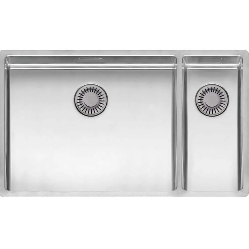 Reginox New York 1.5 Bowl Undermount or Inset Stainless Steel Kitchen Sink and Integrated Waste - 740 x 440mm