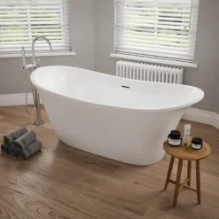 Riley Acrylic White Freestanding Bath - 1680 x 700mm
