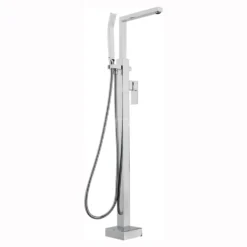 Sagittarius Blade Floor Mounted Bath Shower Mixer With Shower Kit