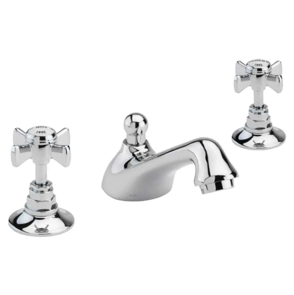 Sagittarius Churchman 3 Hole Basin Mixer with Pop-Up Waste