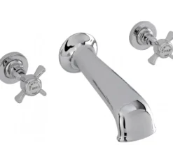 Sagittarius Churchman 3 Hole Wall Mounted Bath Mixer