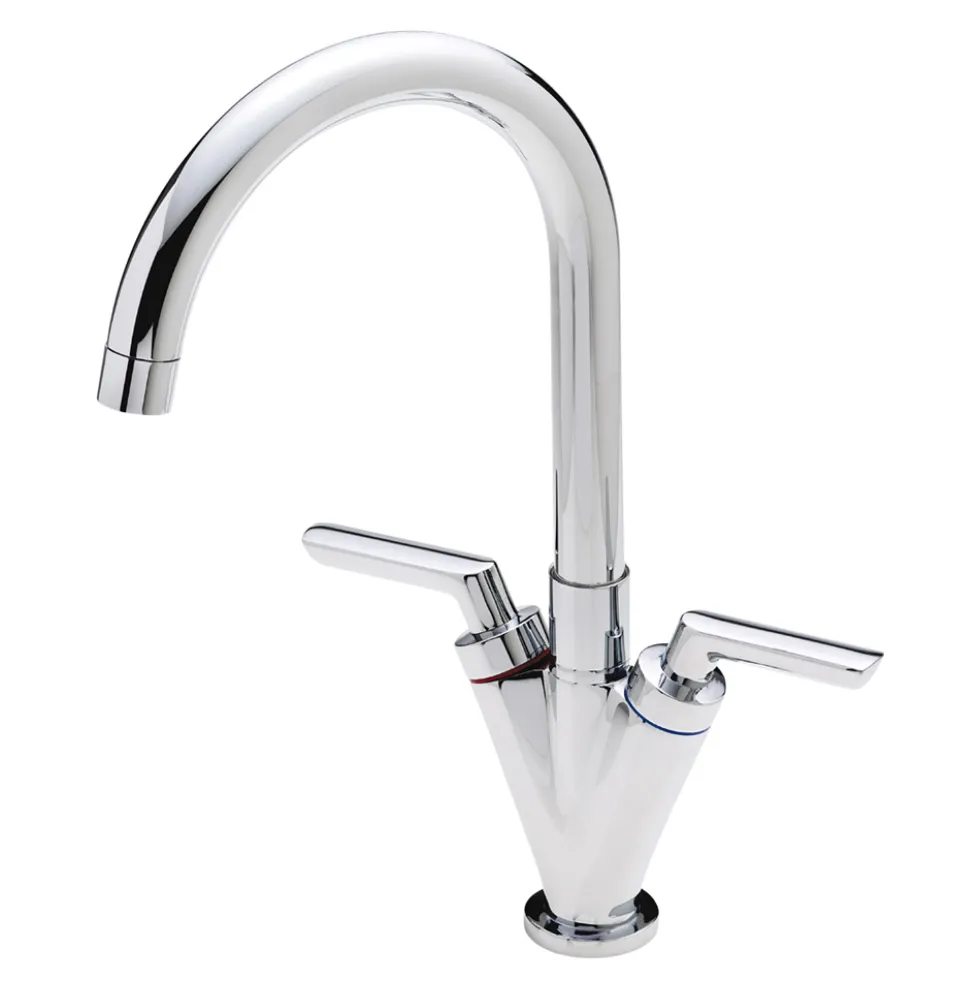 Sagittarius Contract Twin Lever Monobloc Kitchen Mixer