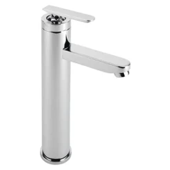 Sagittarius Eclipse Tall Basin Mixer Tap with Sprung Waste