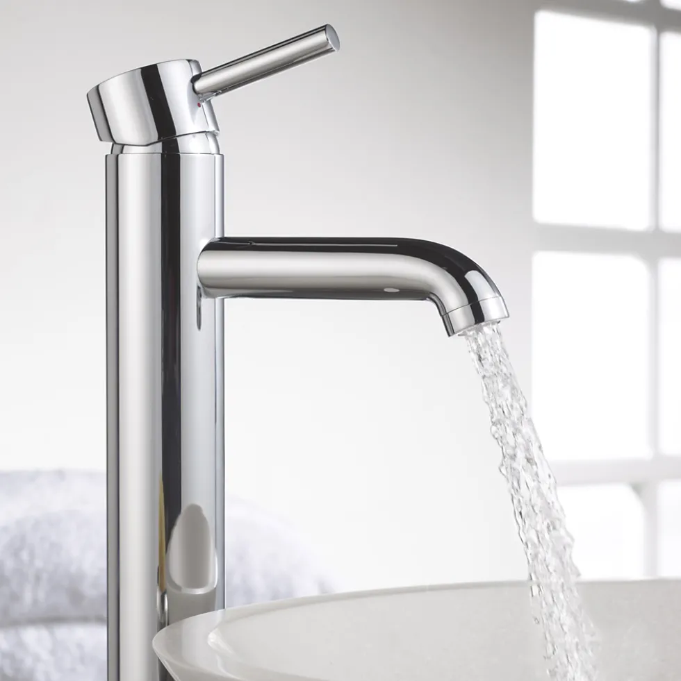 Sagittarius Ergo Tall Basin Monobloc Mixer with Clicker Waste