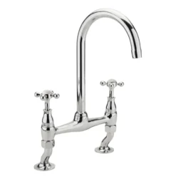 Sagittarius Kensington Bridge Mixer Tap - White