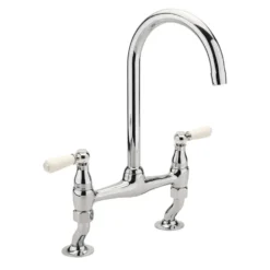 Sagittarius Kensington Lever Bridge Mixer Tap - Chrome