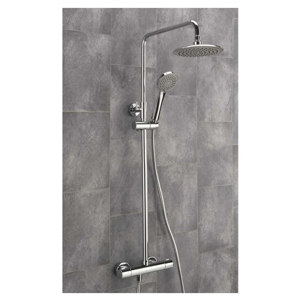 Sagittarius Padua Thermostatic Shower Valve and Rigid Riser Kit