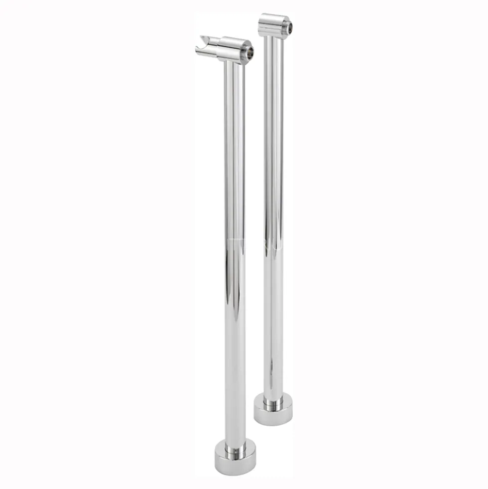 Sagittarius Pair of 0.75" Floor Mounted Standpipes with Handset Holder