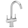 Sagittarius Piazza Twin Lever Mono Basin Mixer with Clicker Waste