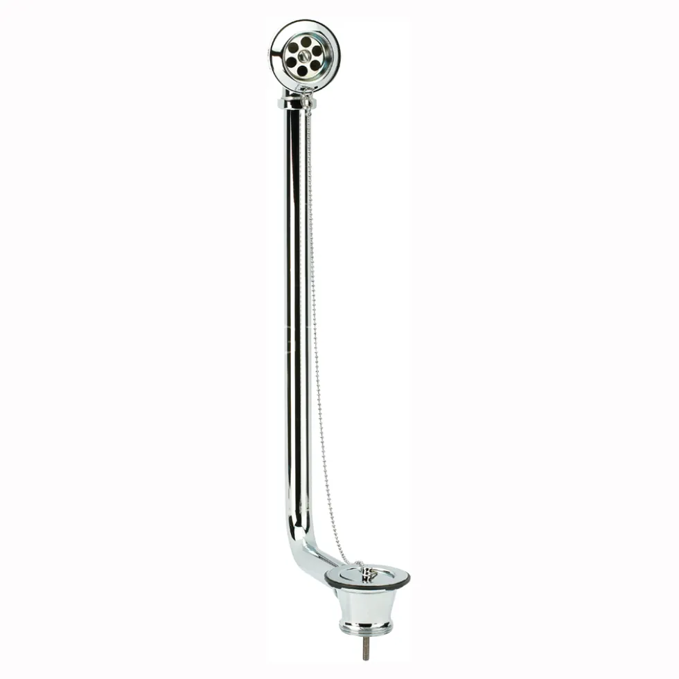 Sagittarius Polished Chrome Exposed Plug & Chain Bath Waste with Overflow