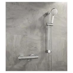 Sagittarius Sirio Exposed Thermostatic Shower Valve and Slide Rail Kit